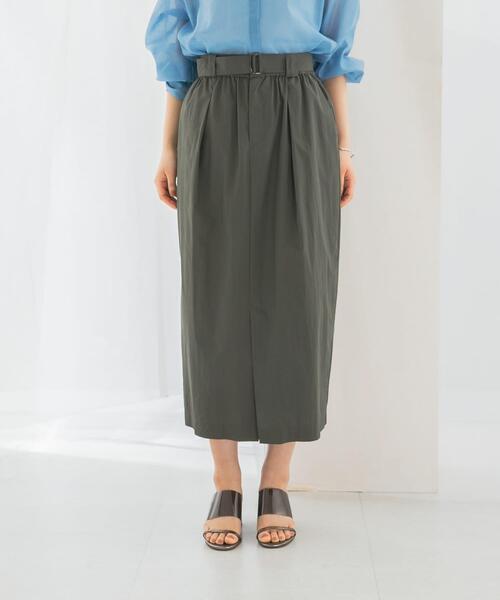 URBAN RESEARCH ROSSO WOMEN（アーバンリサーチ　ロッソ）の「ベルト付スカート（スカート・レディース・オレンジ/ホワイト/カーキ・FREE）」の8枚目の写真