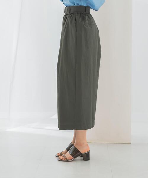 URBAN RESEARCH ROSSO WOMEN（アーバンリサーチ　ロッソ）の「ベルト付スカート（スカート・レディース・オレンジ/ホワイト/カーキ・FREE）」の9枚目の写真