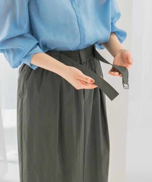 URBAN RESEARCH ROSSO WOMEN（アーバンリサーチ　ロッソ）の「ベルト付スカート（スカート・レディース・オレンジ/ホワイト/カーキ・FREE）」の11枚目の写真