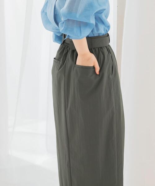 URBAN RESEARCH ROSSO WOMEN（アーバンリサーチ　ロッソ）の「ベルト付スカート（スカート・レディース・オレンジ/ホワイト/カーキ・FREE）」の13枚目の写真