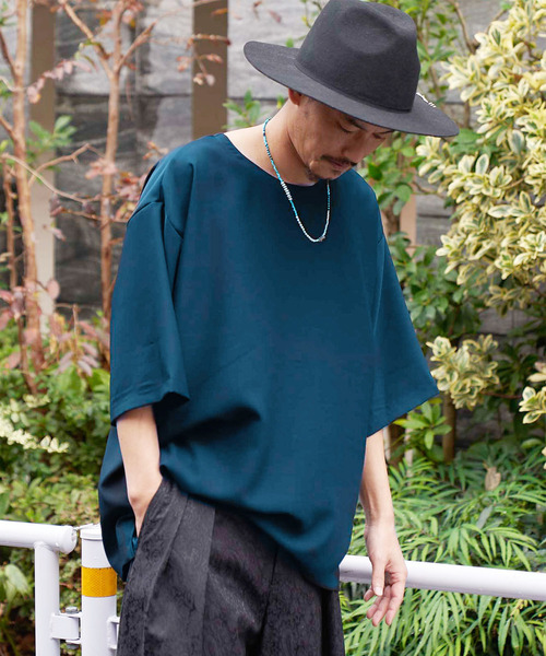 Iroquois(イロコイ)の「IROQUOIS イロコイ / E TWILL STRETCH T-SHIRTS 速乾ツイルストレッチTシャツ / 300000(Tシャツ/カットソー・メンズ・ブラック/ブルー/チャコールグレー・1/2/3)」の3枚目の写真