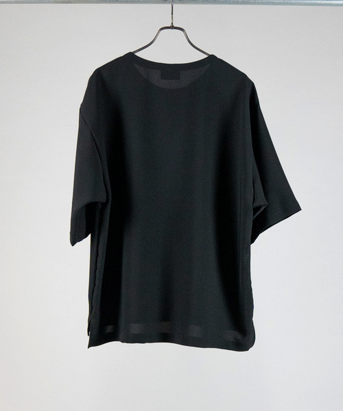 Iroquois(イロコイ)の「IROQUOIS イロコイ / E TWILL STRETCH T-SHIRTS 速乾ツイルストレッチTシャツ / 300000(Tシャツ/カットソー・メンズ・ブラック/ブルー/チャコールグレー・1/2/3)」の6枚目の写真