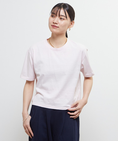 SOFFITTO（ソフィット）の「《定番》製品染コンパクトTシャツ（Tシャツ/カットソー・レディース・ベージュ/ホワイト/ピンク・FREE）」の3枚目の写真