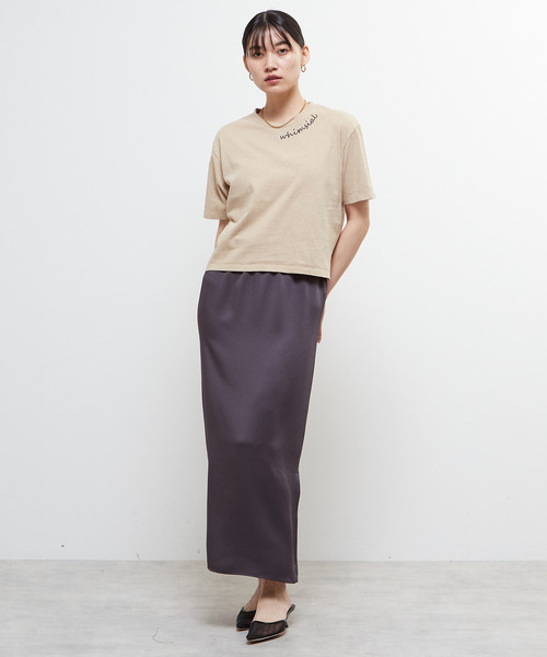 SOFFITTO（ソフィット）の「《定番》製品染コンパクトTシャツ（Tシャツ/カットソー・レディース・ベージュ/ホワイト/ピンク・FREE）」の11枚目の写真