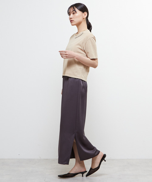 SOFFITTO（ソフィット）の「《定番》製品染コンパクトTシャツ（Tシャツ/カットソー・レディース・ベージュ/ホワイト/ピンク・FREE）」の12枚目の写真