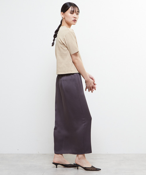 SOFFITTO（ソフィット）の「《定番》製品染コンパクトTシャツ（Tシャツ/カットソー・レディース・ベージュ/ホワイト/ピンク・FREE）」の13枚目の写真