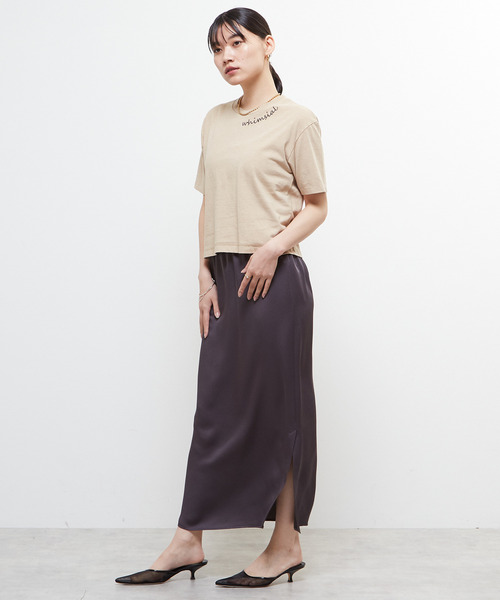 SOFFITTO（ソフィット）の「《定番》製品染コンパクトTシャツ（Tシャツ/カットソー・レディース・ベージュ/ホワイト/ピンク・FREE）」の14枚目の写真