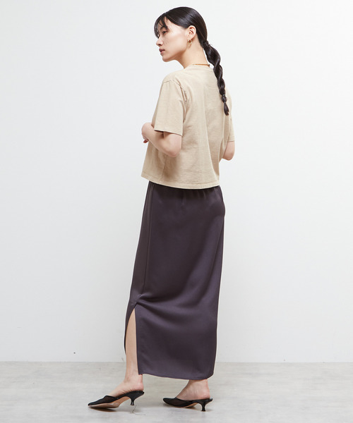 SOFFITTO（ソフィット）の「《定番》製品染コンパクトTシャツ（Tシャツ/カットソー・レディース・ベージュ/ホワイト/ピンク・FREE）」の15枚目の写真