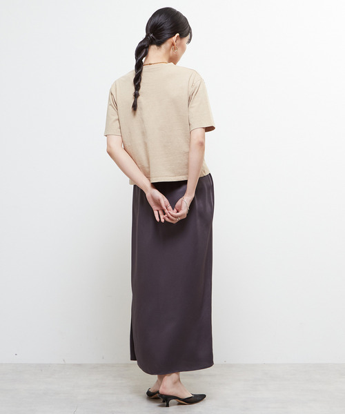 SOFFITTO（ソフィット）の「《定番》製品染コンパクトTシャツ（Tシャツ/カットソー・レディース・ベージュ/ホワイト/ピンク・FREE）」の16枚目の写真