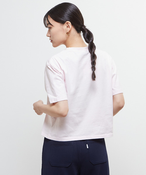 SOFFITTO（ソフィット）の「《定番》製品染コンパクトTシャツ（Tシャツ/カットソー・レディース・ベージュ/ホワイト/ピンク・FREE）」の22枚目の写真