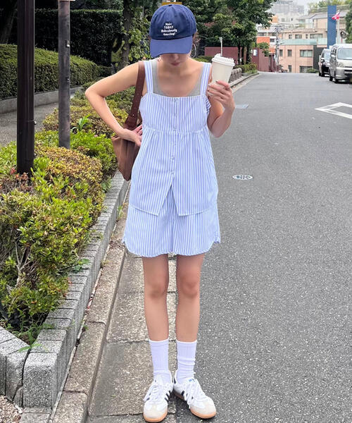 FREE'S MART（フリーズマート）の「◆〈セットアップ対応〉ストライプキャミソール（シャツ/ブラウス・レディース・ホワイト系その他/ブラウン系その他・FREE）」の10枚目の写真