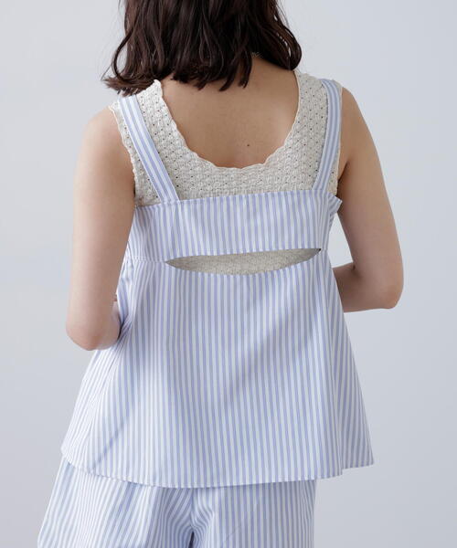 FREE'S MART（フリーズマート）の「◆〈セットアップ対応〉ストライプキャミソール（シャツ/ブラウス・レディース・ホワイト系その他/ブラウン系その他・FREE）」の14枚目の写真