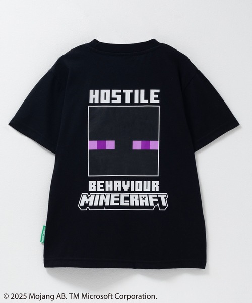 Mac-House(マックハウス)の「【MINECRAFT】マインクラフト ポケット付きプリントTシャツ(Tシャツ/カットソー・キッズ・杢グレー/ブラック・120/130/140/150)」の1枚目の写真