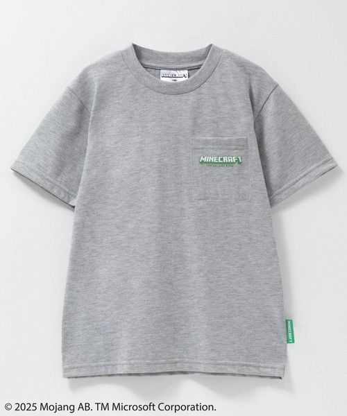 Mac-House(マックハウス)の「【MINECRAFT】マインクラフト ポケット付きプリントTシャツ(Tシャツ/カットソー・キッズ・杢グレー/ブラック・120/130/140/150)」の7枚目の写真