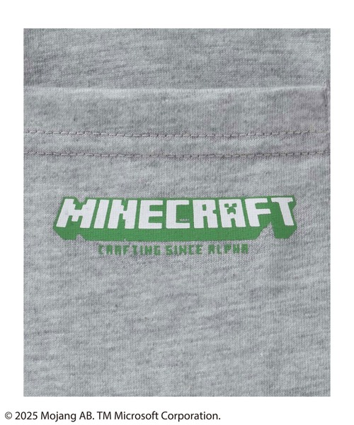 Mac-House(マックハウス)の「【MINECRAFT】マインクラフト ポケット付きプリントTシャツ(Tシャツ/カットソー・キッズ・杢グレー/ブラック・120/130/140/150)」の5枚目の写真