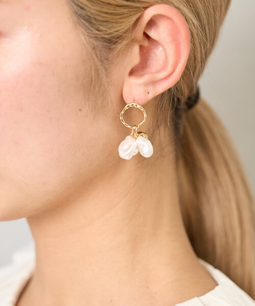 Gold circle pierce ゴールドサークルピアス（ピアス（両耳用