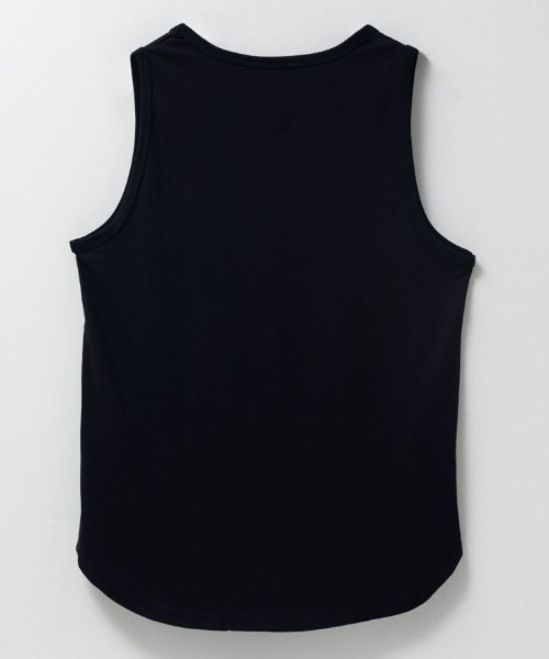 NAVY(ネイビー)の「NAVY ラウンドロングタンク【接触冷感】(タンクトップ・メンズ・ブラック/ホワイト・M/L/XL)」の4枚目の写真