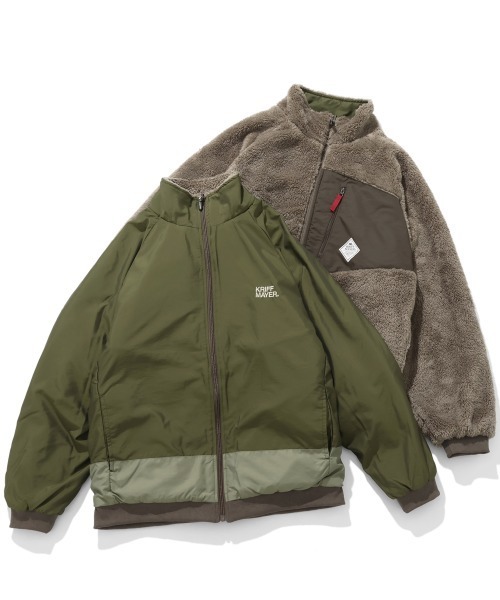 KRIFF MAYER(クリフメイヤー)の「【リバーシブル】ひっくりスタンドJK(その他アウター・メンズ・ブラック/ベージュ/オリーブ/カラフル/その他5/その他6・MEDIUM/LARGE/X-LARGE)」の4枚目の写真