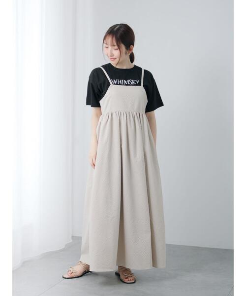 Te chichi TERRASSE(テチチテラス)の「バックリボンアソートキャミワンピース(ワンピース・レディース・ブラック/ベージュ/ネイビー・F)」の8枚目の写真