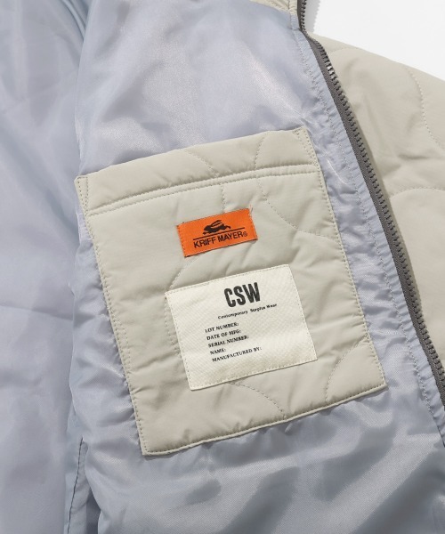 KRIFF MAYER（クリフメイヤー）の「キルティングフードJK（その他アウター・メンズ・グレー/オリーブ/ブラック・X-LARGE/LARGE/MEDIUM）」の17枚目の写真