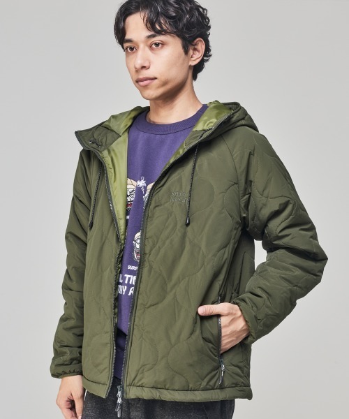 KRIFF MAYER（クリフメイヤー）の「キルティングフードJK（その他アウター・メンズ・グレー/オリーブ/ブラック・X-LARGE/LARGE/MEDIUM）」の10枚目の写真