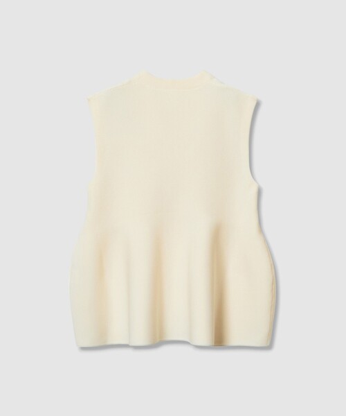 allureville（アルアバイル）の「ペプラムジレ（ベスト・レディース・オフホワイト/ネイビー/イエロー・2）」の8枚目の写真