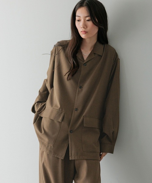 LOWRYS FARM(ローリーズファーム)の「【LFM(U)】TWILLシャツジャケット 587859(シャツ/ブラウス・メンズ・ブラック/グレー/ブラウン・MEDIUM/LARGE)」の3枚目の写真