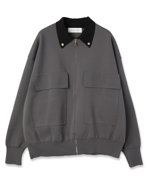 Big Pocket Zip Up Knit Jacket（ブルゾン）｜CULLNI（クルニ）の