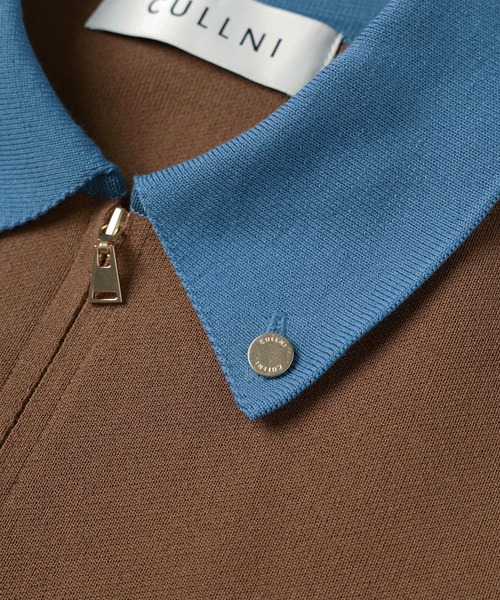 CULLNI（クルニ）の「Big Pocket Zip Up Knit Jacket（ブルゾン・メンズ・グレー/ブラック/ブラウン/ネイビー・2/1/0）」の8枚目の写真