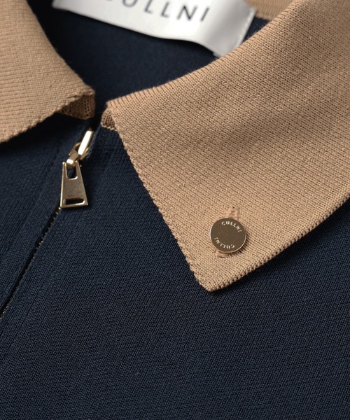 CULLNI（クルニ）の「Big Pocket Zip Up Knit Jacket（ブルゾン・メンズ・グレー/ブラック/ブラウン/ネイビー・2/1/0）」の13枚目の写真