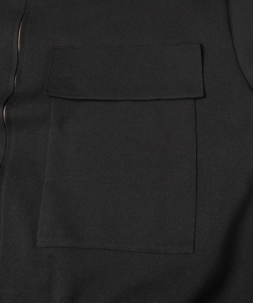 CULLNI（クルニ）の「Big Pocket Zip Up Knit Jacket（ブルゾン・メンズ・グレー/ブラック/ブラウン/ネイビー・2/1/0）」の22枚目の写真