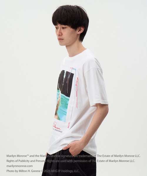 DISCOVERED（ディスカバード）の「MARILYN MONROE TEE (POOL)（Tシャツ/カットソー・メンズ・ホワイト/ブラック・1/2/4/3）」の3枚目の写真