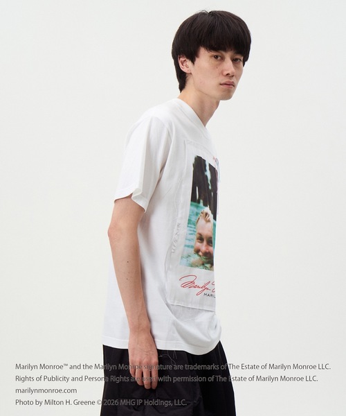 DISCOVERED（ディスカバード）の「MARILYN MONROE TEE (POOL)（Tシャツ/カットソー・メンズ・ホワイト/ブラック・1/2/4/3）」の5枚目の写真