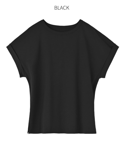 STYLE DELI(スタイルデリ)の「【ものづくりJAPAN】DIORAMA 袖口折り返しTシャツ(Tシャツ/カットソー・レディース・ホワイト/ブラック・FREE)」の7枚目の写真