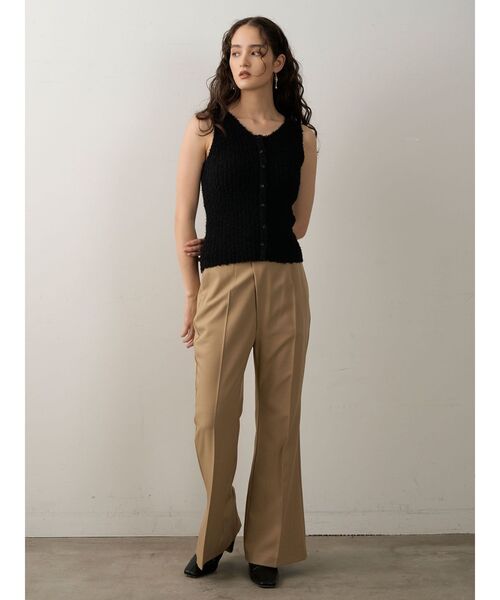 LAGUNAMOON(ラグナムーン)の「セミフレアスリットパンツ(その他パンツ・レディース・ブラック/ベージュ・SMALL/MEDIUM)」の20枚目の写真