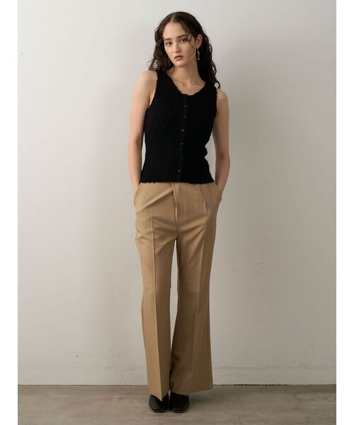 LAGUNAMOON(ラグナムーン)の「セミフレアスリットパンツ(その他パンツ・レディース・ブラック/ベージュ・SMALL/MEDIUM)」の21枚目の写真
