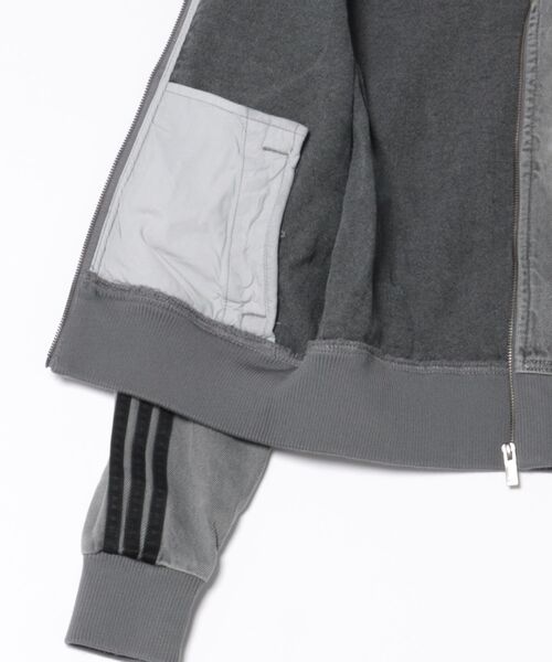 adidas フーディー デニムジャケット J5 グレー adidas originalsフード付デニムジャケット パーカー グレー