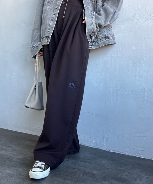 UMBRO 2025AW 別注 ワンポイント刺繍ロゴ トラックパンツ M UMBRO/アンブロ] 別注 ワンポイント刺繍ロゴ トラックパンツ（その他