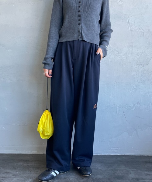 UMBRO（アンブロ）の「[UMBRO/アンブロ] 別注 ワンポイント刺繍ロゴ トラックパンツ（その他パンツ・レディース・ネイビー/ハウンドトゥース/ブラウン・L/M/S/XL）」の9枚目の写真