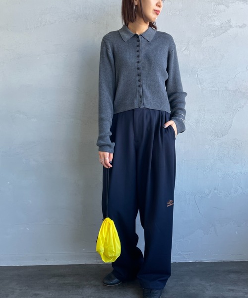 UMBRO（アンブロ）の「[UMBRO/アンブロ] 別注 ワンポイント刺繍ロゴ トラックパンツ（その他パンツ・レディース・ネイビー/ハウンドトゥース/ブラウン・L/M/S/XL）」の13枚目の写真