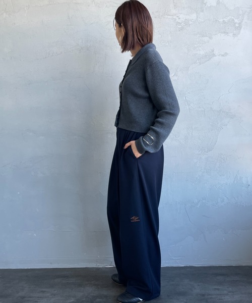 UMBRO（アンブロ）の「[UMBRO/アンブロ] 別注 ワンポイント刺繍ロゴ トラックパンツ（その他パンツ・レディース・ネイビー/ハウンドトゥース/ブラウン・L/M/S/XL）」の14枚目の写真