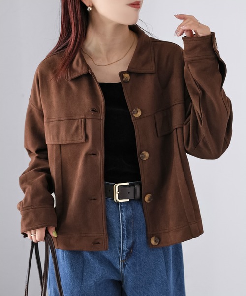 セール】スエードショートジャケット（その他アウター）｜Riberry