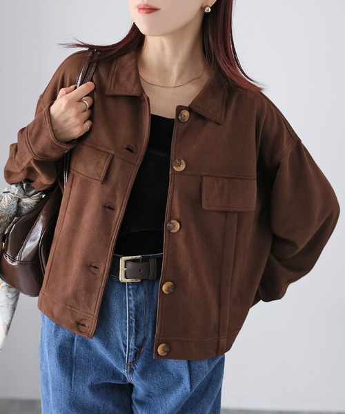 セール】スエードショートジャケット（その他アウター）｜Riberry