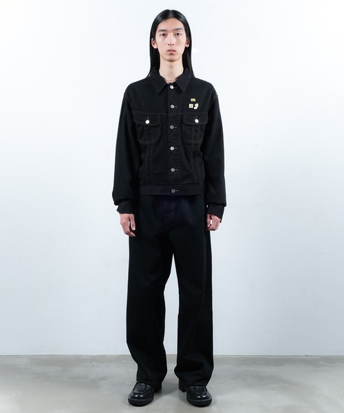 Jieda(ジエダ)の「TWIST DENIM PANTS(デニムパンツ・メンズ・ブラック/インディゴブルー・1/2)」の13枚目の写真