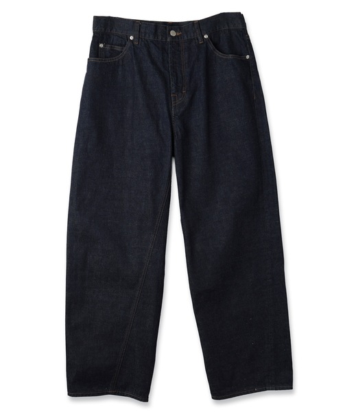Jieda(ジエダ)の「TWIST DENIM PANTS(デニムパンツ・メンズ・ブラック/インディゴブルー・1/2)」の14枚目の写真