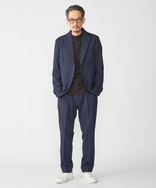 【美品】SHIPS シップス　イージー シアサッカー ストレッチ セットアップ SHIPS any セットアップ any:「撥水/軽量/ストレッチ」SOLOTEX(R) シア