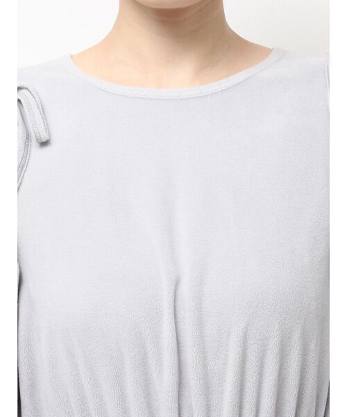 merry jenny（メリージェニー）の「ギャザーギャザーフリースワンピース（ワンピース・レディース・ライトブルー/ブラック/アイボリー・FREE）」の7枚目の写真