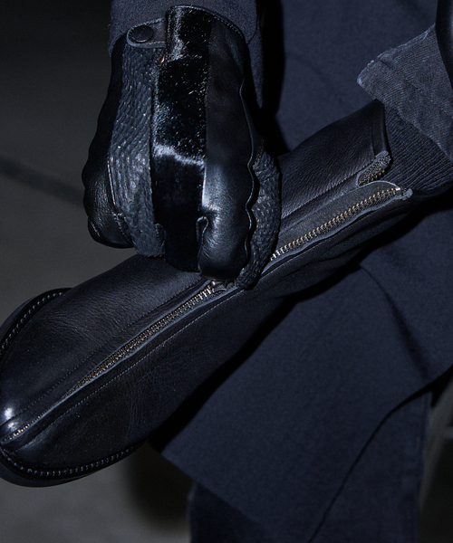 alfredoBANNISTER（アルフレッドバニスター）の「センタージップ レザー ブーツ（ブーツ・メンズ・ブラック・44/45/43/42/41/40）」の15枚目の写真