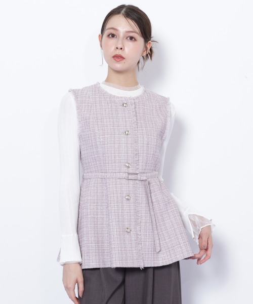 セール】◇ツイードペプラムジレ（ベスト）｜JILL by JILL STUART