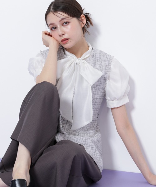 セール】◇ツイードペプラムジレ（ベスト）｜JILL by JILL STUART